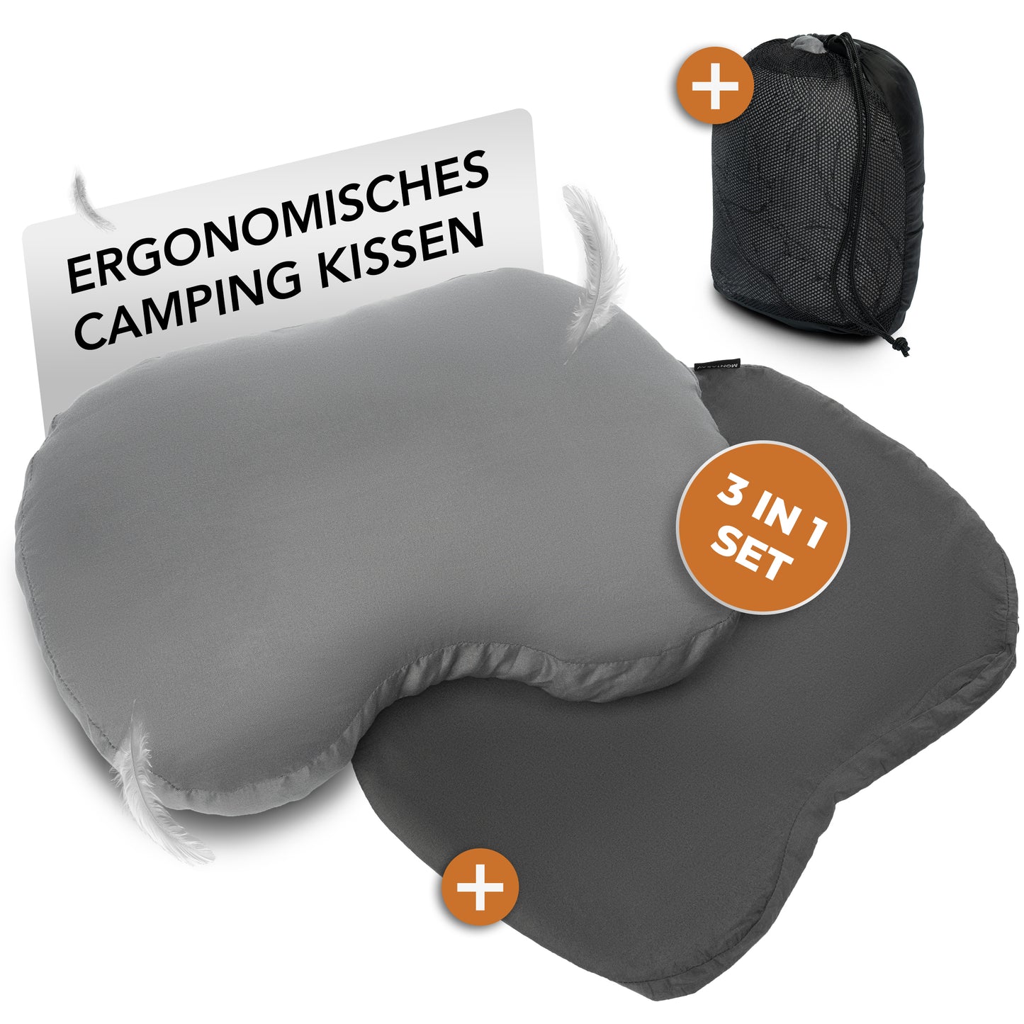 Camping Kissen mit Bezug