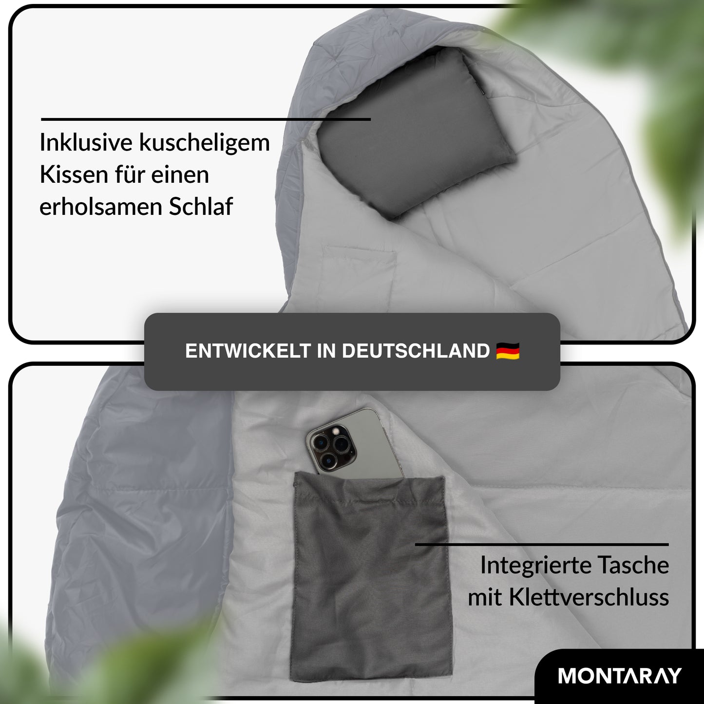 Mumienschlafsack 8°C bis -5°C