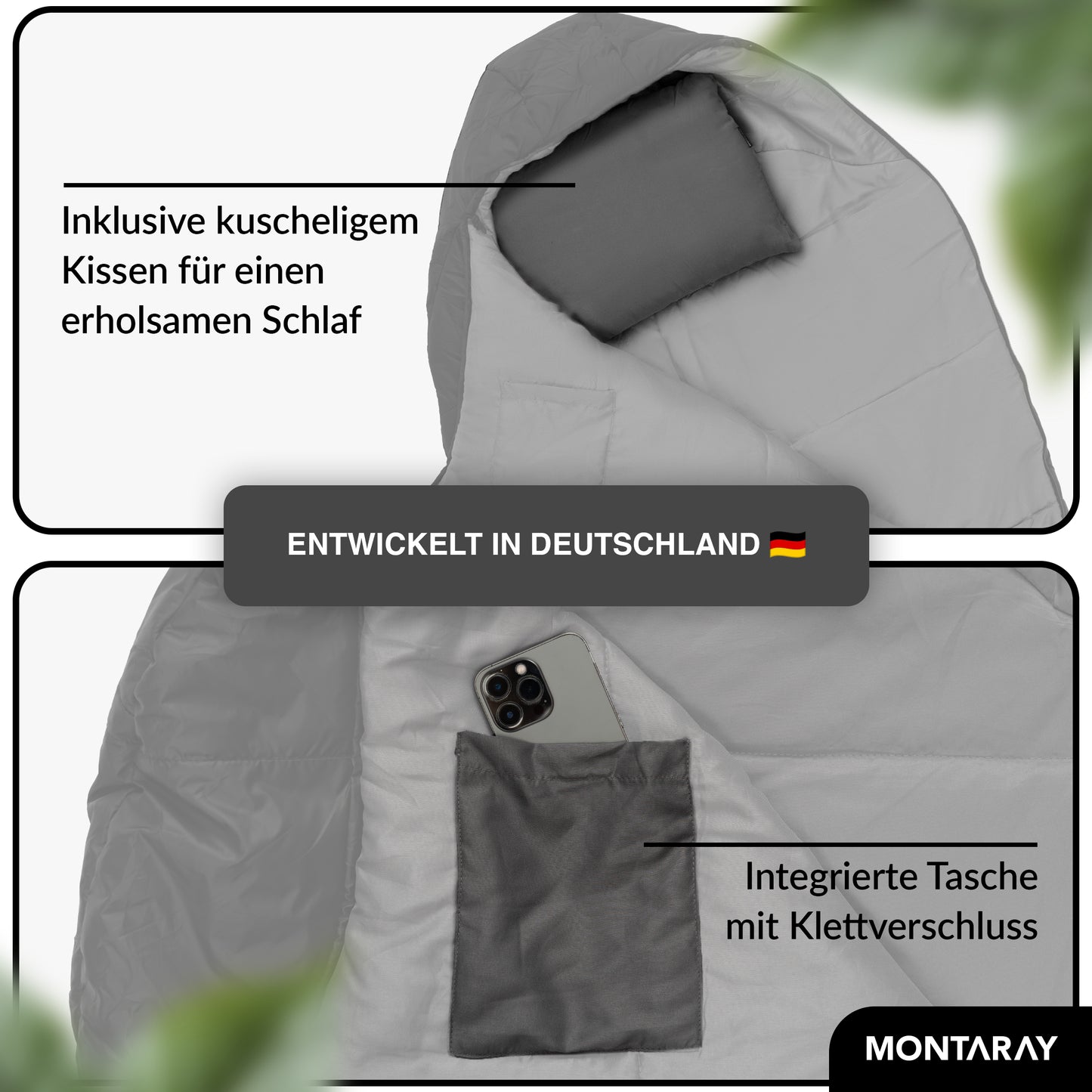 Mumienschlafsack 8°C bis -5°C