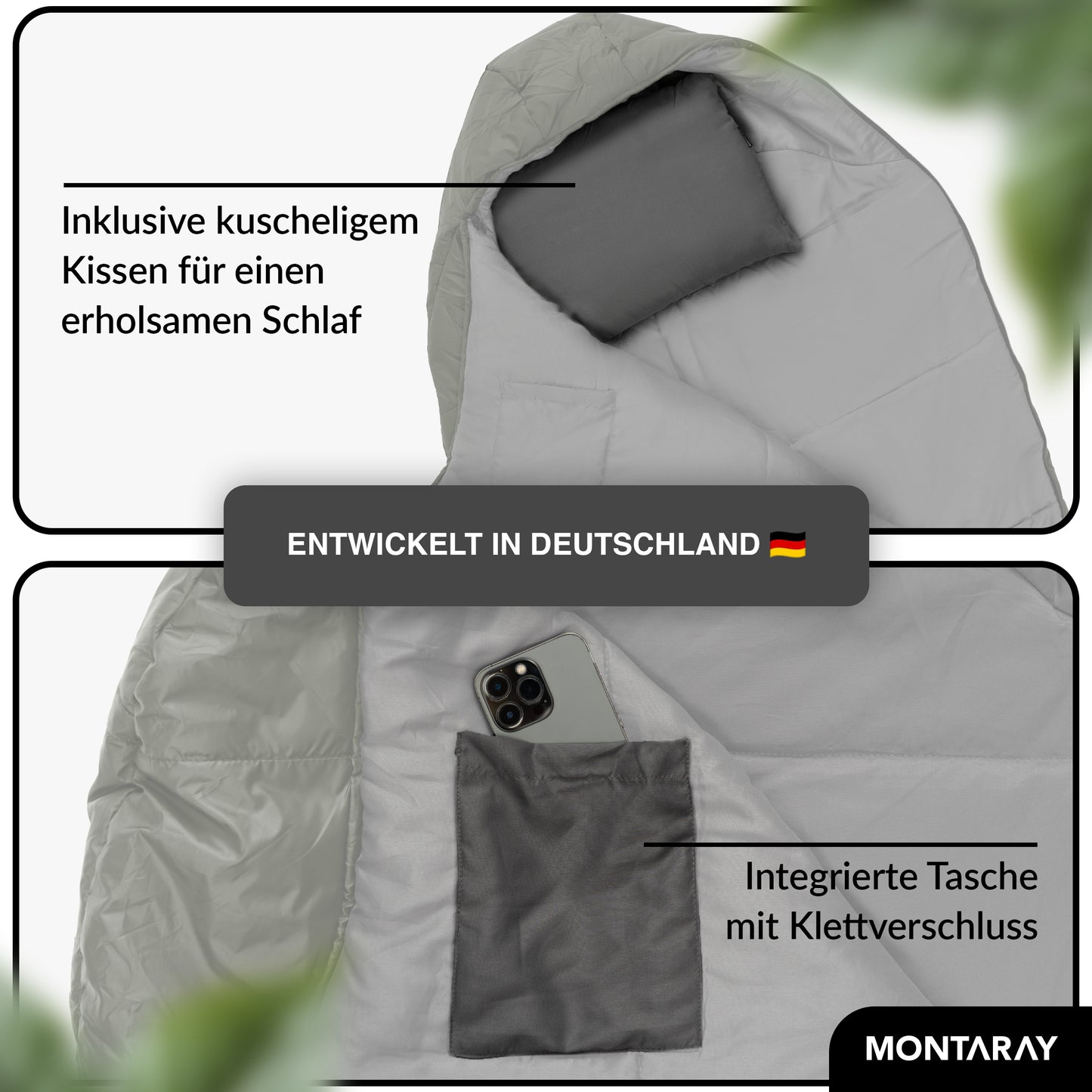 Mumienschlafsack 8°C bis -5°C