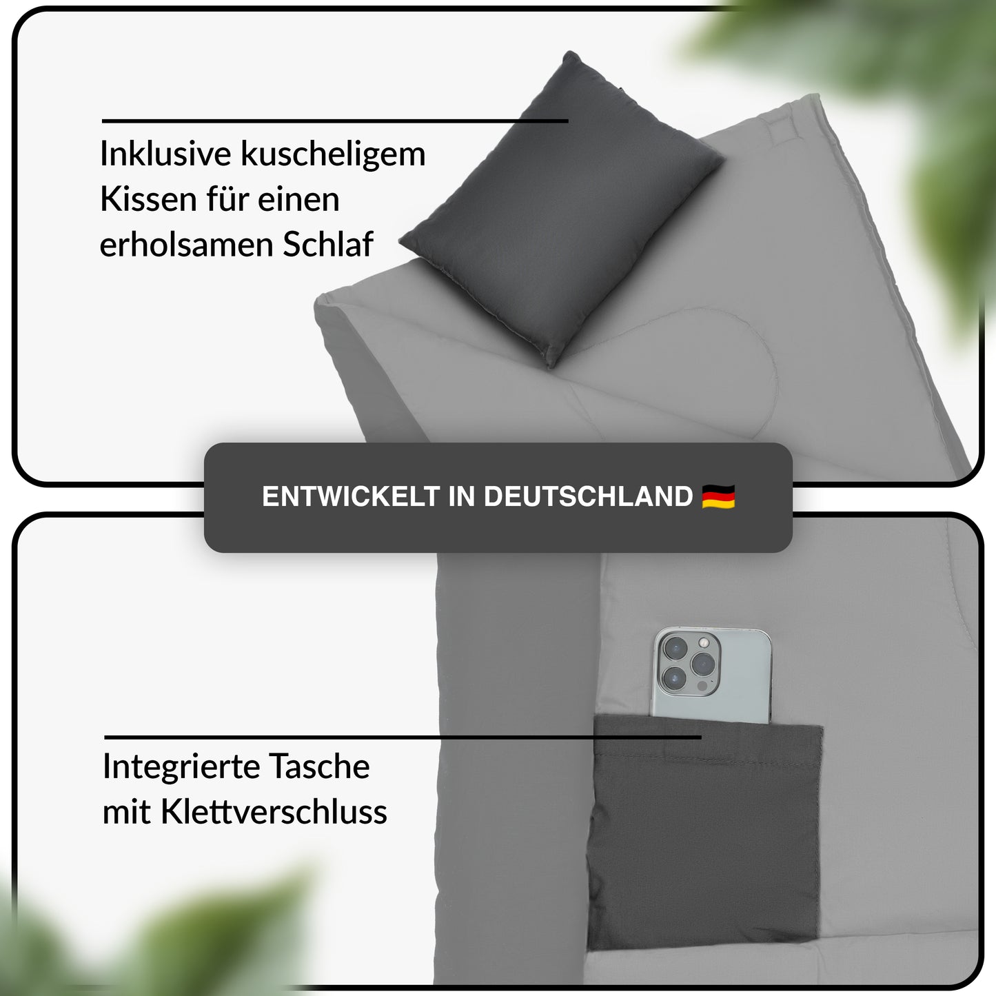 Deckenschlafsack aus Baumwolle 10°C bis -3°C